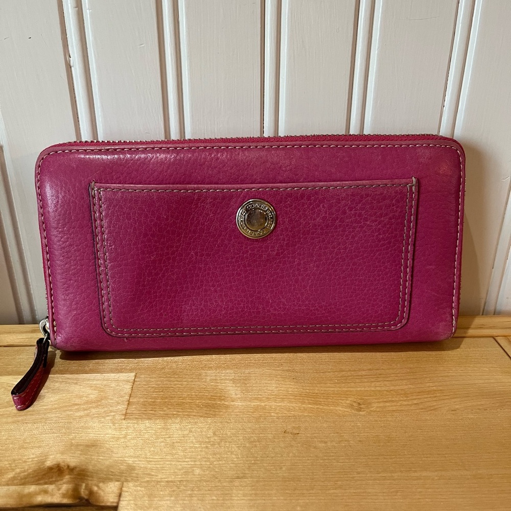 Coach Zip around Long Wallet - Vtg